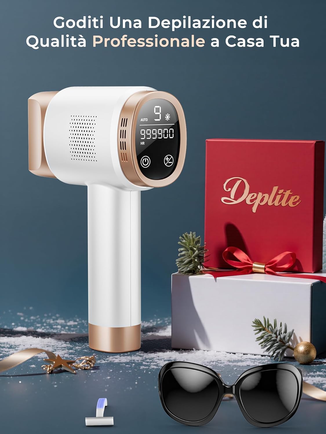 IPL hair removal device with ice-cooling function, LCD touchscreen